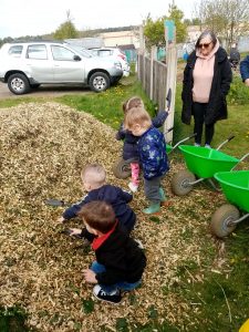 Toddlers doing important digging!